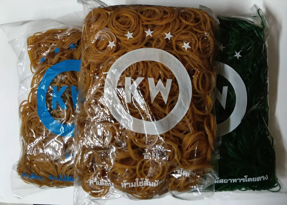 หนังยางรัดแกง หนังยาง KW ขนาด 500 กรัม