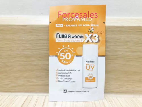 Provamed โปรวาเมด โปร-บาลานซ์ ยูวี อควา เซรั่ม SPF50+ PA++++ 3 มล