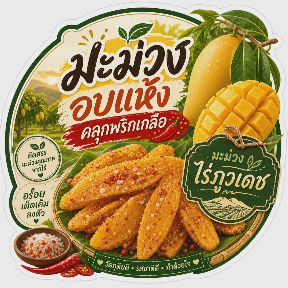 มะม่วงอบแห้งคลุกพริกเกลือ รสแซ่บๆนัวๆ พริกคั่วหอมๆ ต้องลอง