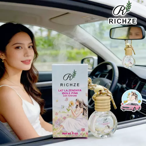 Richze น้ำหอมปรับอากาศในรถยนต์ หอมหรูระดับเคาน์เตอร์แบรนด์ ดับกลิ่นอับ เปลี่ยนรถให้หอมแพง มี 4 กลิ่น
