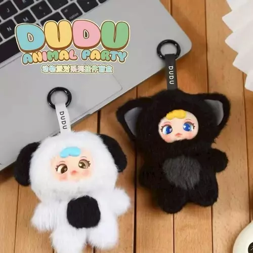 DuDu Animal Party Series ตุ๊กตาพวงกุญแจคอแลคชั่นสัตว์น่ารัก คละแบบของแท้ ส่งจากไทย กทม