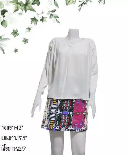 เสื้อแขนยาวแฟชั่นผู้หญิงมือสอง ตำหนิ