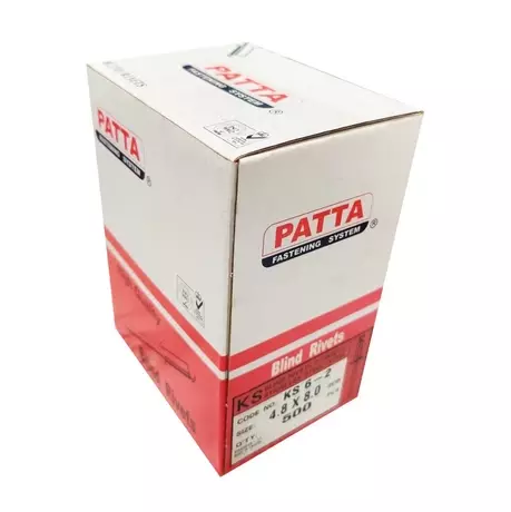 รีเวทสแตนเลส ยี่ห้อ PATTA เบอร์ 6-2 ใช้ประกอบแร็คหรือ ยิงท่อไอเสีย อุปกรณ์แร็ค อุปกรณ์ประกอบแร็ค กล่องแร็ค