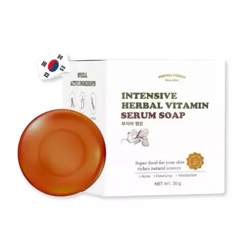 สบู่เซรั่มสด YERPALL INTENSIVE HERBAL VITAMIN SERUM SOAP (ปริมาณ 30 กรัม)