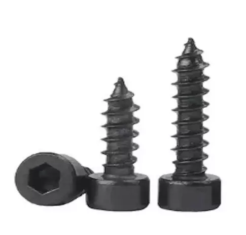 สกรูดำ ปลายแหลม สกรูลำโพง ยึดดอกลำโพง M6x40 mm. ยึดดอกลำโพง สกรูหกเหลี่ยม สกรูหกเหลี่ยมยึดดอกลำโพง
