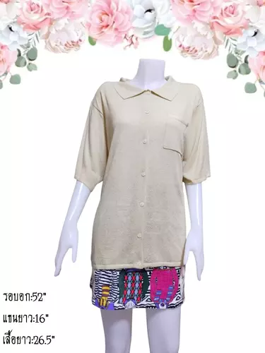 เสื้อไหมพรมมือสอง คาร์ดิแกน/เสื้อคลุมแขนยาวแฟชั่น/สเวตเตอร์