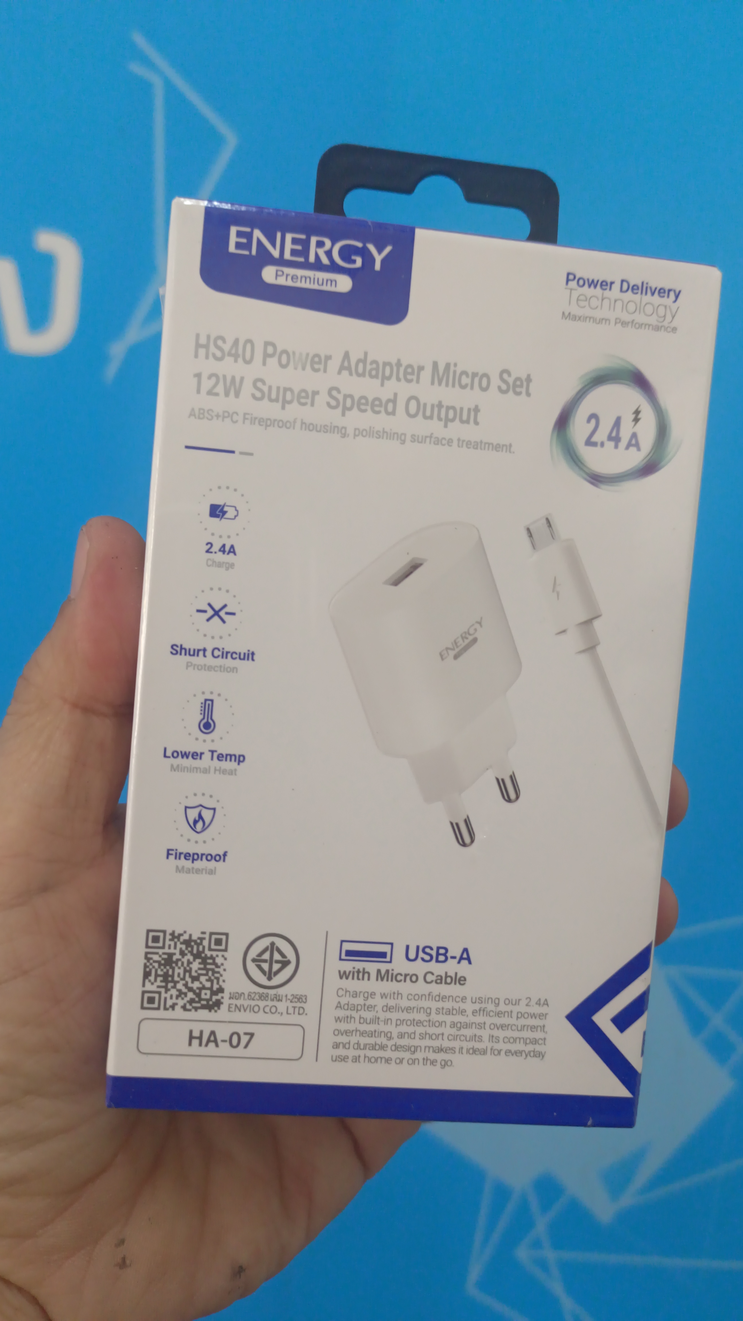 สายชาร์จ micro/ไมโคร HS40MIC 12วัตต์/2.4A