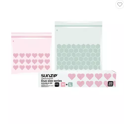 ถุงซิป SUNZIP SIZE M+L 20 ใบ