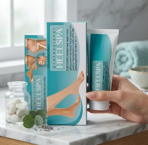 HEEL SPA FOOT CARE CREAM ครีมทาแก้ส้นเท้าแตก ตาตุ่มด้าน เข่าด้าน 20g.