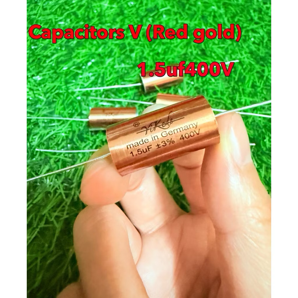 Capacitors V (Red gold)1.5UF400V(สั่ง6แถม2) C คุณภาพสูงจากเยอรมัน