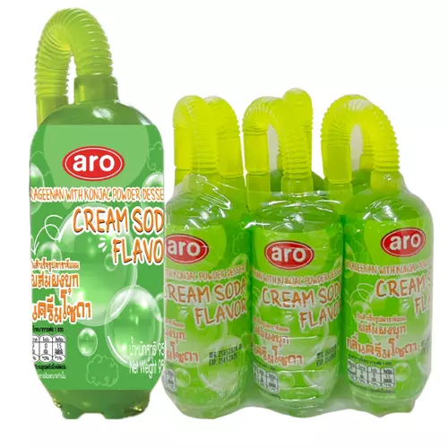เอโร่ วุ้นคาราจีแนน รสครีมโซดา 95 ก. x 6 (928250)