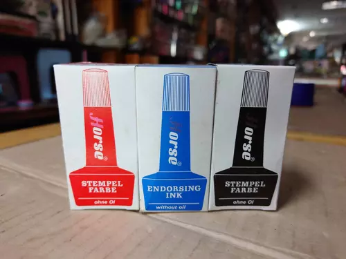 !!โละ หมึกเติมแท่นประทับตรา ตราม้า ขวดละ 10 บาทเท่านั้น  ขั้นต่ำ 3 ขวด แถมสีม่วง