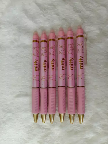 ปากกาเจลลบได้หมึกน้ำเงิน ลาย miffy สีชมพู