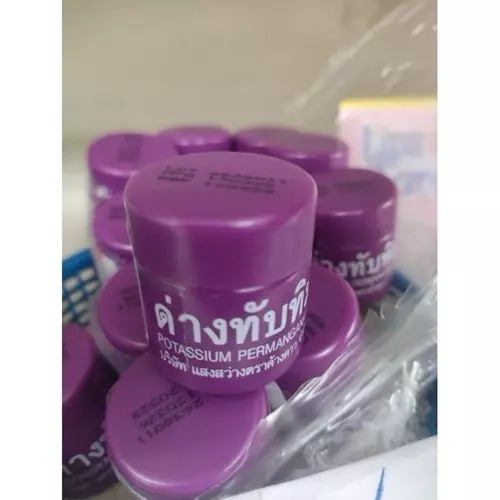ด่างทับทิม 10 กรัม เกล็ดม่วง แช่ผ้า แช่ผัก ผลไม้
