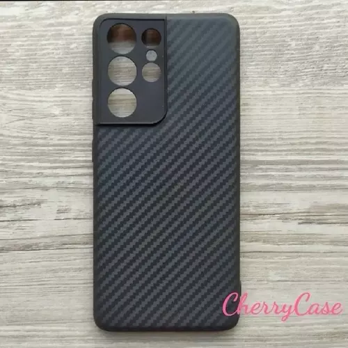 เคสสีดำ Samsung S26 ultra S26 S25 ultra S25FE plus S24FE S24 ultra plus S23 ultra plus s23fe S22 ultra plus s21 เคฟล่า
