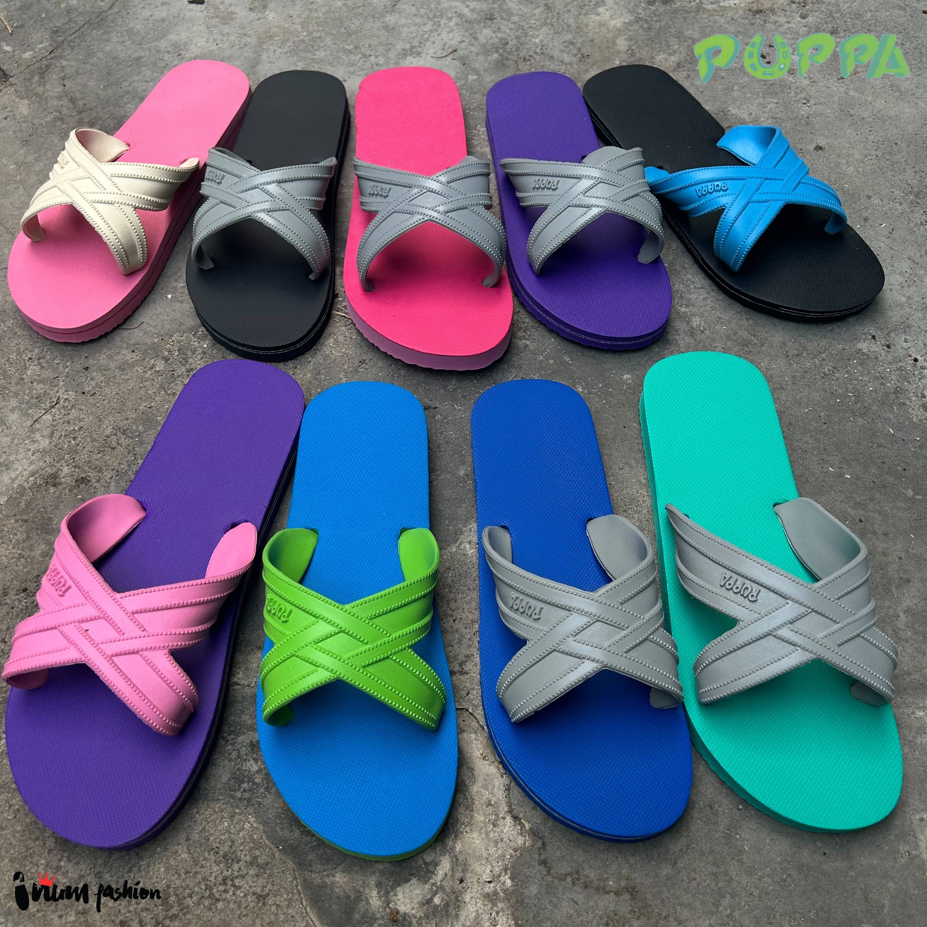 Puppa ปั๊ปป้า ปุ๊บป้า รองเท้าแตะ สีพิเศษ(คละแบบ)แท้ แตะฟองน้ำ สีทูโทนพิเศษ สีล้วนอยู่อีกลิ้งค่ะ ครบสี(>40 สี)