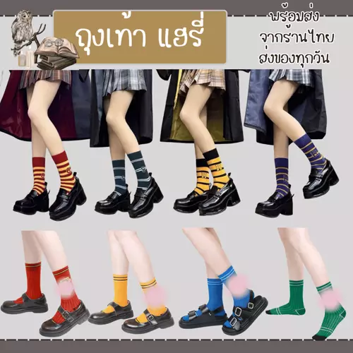 พร้อมส่งจากร้านไทย ถุงเท้าแฮรี่ ถุงเท้าน่ารัก