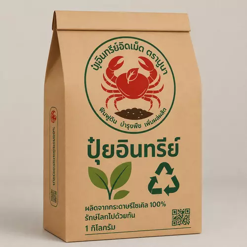 ปุ๋ยอินทรีย์อัดเม็ด ตราปูนา