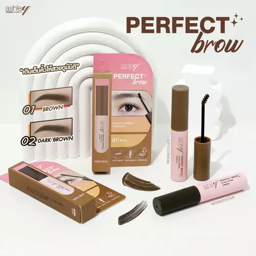 ASHLEY A-456 perfect brow มาสคาร่าคิ้ว ปัดง่าย แห้งไว กันเหงื่อ