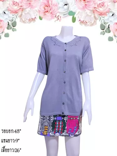 เสื้อไหมพรมมือสอง คาร์ดิแกน/เสื้อคลุมแขนยาวแฟชั่น/สเวตเตอร์ ตำหนิ