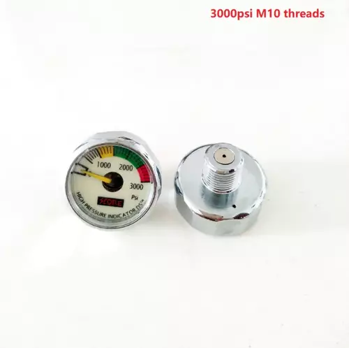 เกจ Gauge 3000psi M10X1 จำนวน 1 ชิ้น (หน้าปัดเรืองแสง)