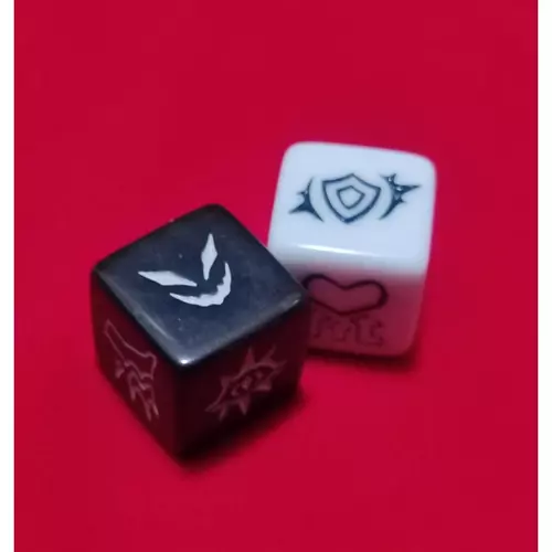 Dice ลูกเต๋า Status&Skill ขนาด 1.5 ซม. (1 ชุด มี 2 ชิ้น)