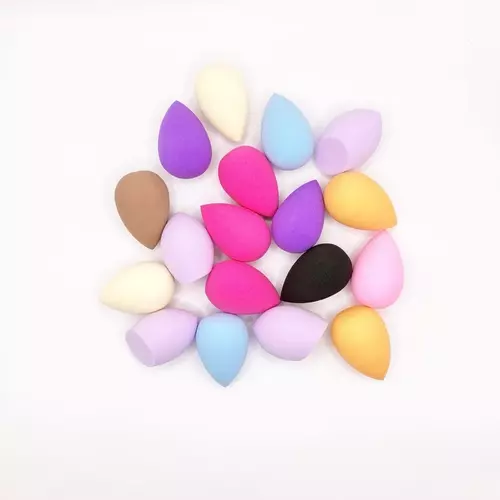 (แพ็ค 5 ชิ้น) คละสี คละแบบ Mini Sponge ฟองน้ำรูปไข่ขนาดจิ่ว ฟองน้ำแต่งหน้า
