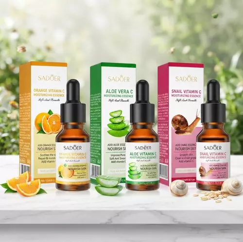 SADOER Vitamin C Moisturizing Essence 15ml. 🍊✨ เซรั่มบำรุงผิวเนื้อบางเบา 15 ml. มี 3 สูตรให้เลือก