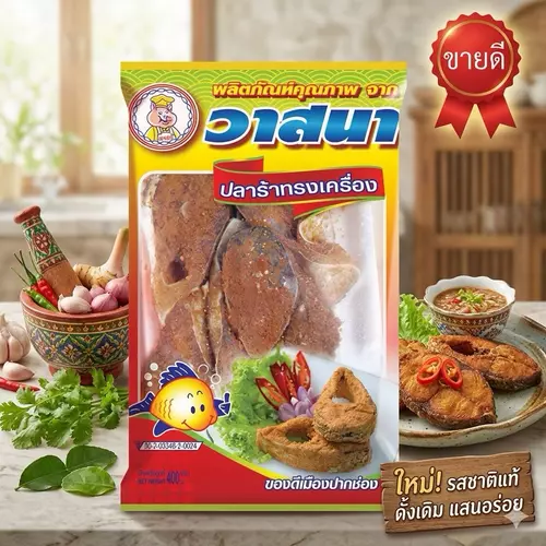 ปลาร้าทรงเครื่อง ปลานิล/ปลาจีน ตราวาสนา ขนาด 400 กรัม ของดีเมืองปากช่อง *พร้อมส่ง* ใหม่ไม่ค้างสต๊อก