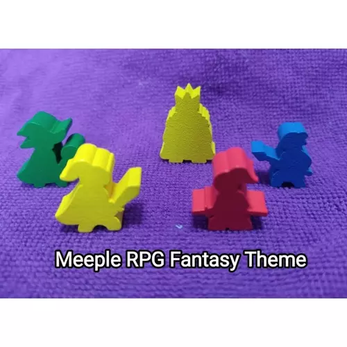 Meeple RPG Theme สำหรับบอร์ดเกม ขนาด 2 ซม.  1.8 ซม.  1 ซม. (ราคาต่อชิ้น)*กรุณาสั่ง 3 ชิ้นขึ้นไป*