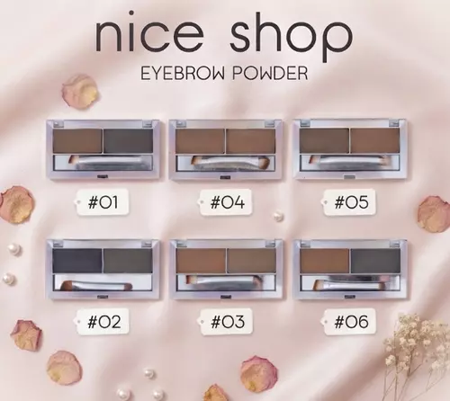 Nice Shop Eyebrow Powder คิ้วฝุ่น 2 เฉดสี พร้อมแปรง