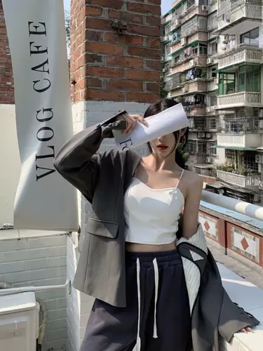 Pinkybra เสื้อเกาหลี สายเดี่ยว บราในตัวสม็อคยืดด้านหลัง 28-38 มีฟองน้ำ ใส่สบาย มี 3 สี สายเดี่ยว ผู้หญิง