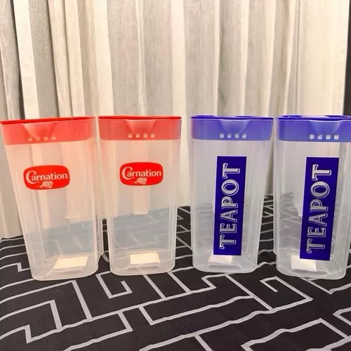2 ใบ เหยือกน้ำ คาร์เนชั่น  ทีพอท พลาสติก ใส ขนาด 1.2 ลิตร ราคาถูก! สินค้าพร้อมส่ง