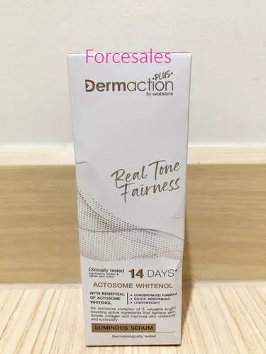 Dermaction Plus by Watsons เดอมาแอคชัน พลัส บาย วัตสัน เรียล โทน แฟร์เนส ลูมินัส เซรั่ม 30มล.