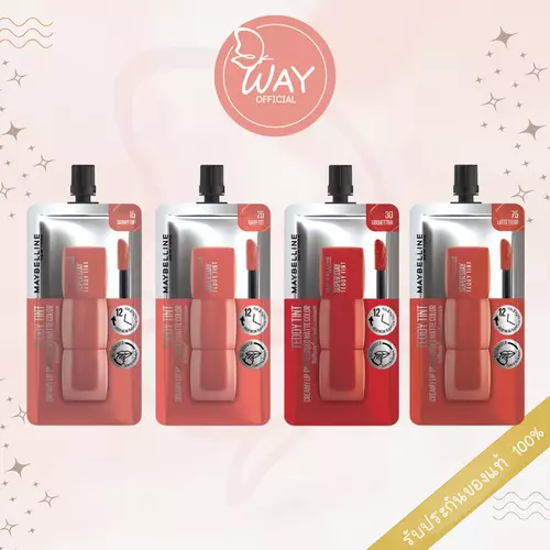 [Way] [ซอง] เมย์เบลลีน นิวยอร์ก ซุปเปอร์สเตย์ เท็ดดี้ ทินท์  Maybelline New York Super Stay Teddy Tint 2ml
