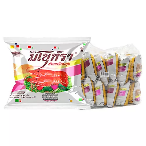 มโนห์รา ข้าวเกรียบกุ้งทอด 10 ก. x 12 (155580)