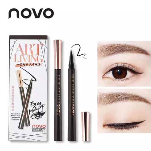 NOVO novo5188 art living eyeliner อายไลเนอร์หัวฟองน้ำ เส้นเล็ก เขียนง่าย แห้งไว ติดทนนาน กันน้ำกันเหงื่อ