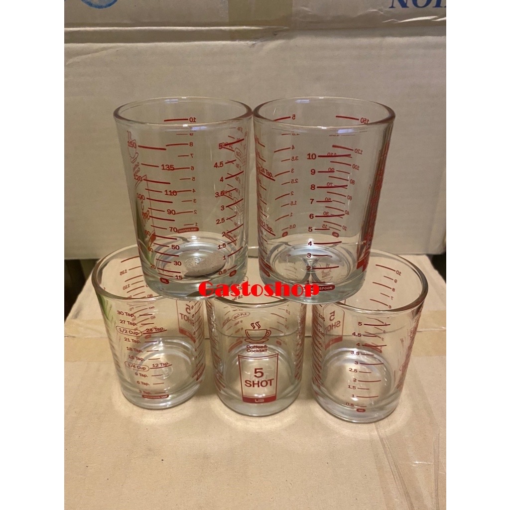 แก้ว 5 ช๊อต 150ml แก้วตวง ถ้วยตวง SHOT GLASS พร้อมส่ง...!!!