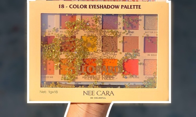 อายแชโดว์นีคาร่า 18 โทนสี สวยติดทนเม็ดสีชัด