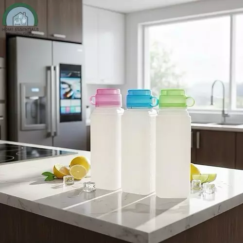 ** 3ชิ้น/แพ็ค ** ขวดน้ำทรง [ คละ เหลี่ยม/กลม ] 1200ml น้ำหนักเบา พกพาง่าย ทนทานต่อการแตกหัก ราคาประหยัด ทำความสะอาดง่าย สามารถนำกลับมาใช้ซ้ำได้