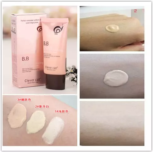 รองพื้นหอยทาก Clever Cat Snail B.B Snail Whitening Blemish Balm Cream