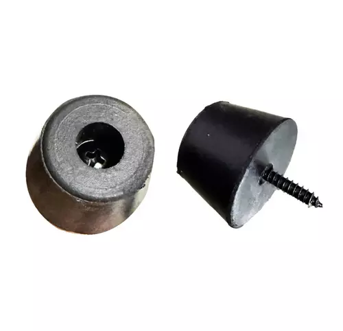 ลูกยาง ยางแท้ 30x23x20 mm.+สกรูดำ 8x1 นิ้ว รองประตู รองกล่อง ลูกยางตู้ลำโพง ลูกยางตู้ลำโพงบูลทูธ ลูกยางDI