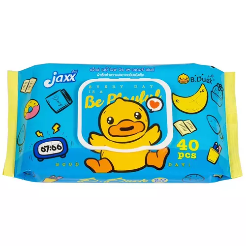 แจ็กซ์ ผ้าเช็ดทําความความสะอาดแบบเปียก สีฟ้า 40 แผ่น 917861