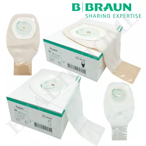 Proxima Colostomy Ostomy Bag ถุงเก็บอุจจาระหน้าท้อง แบบชิ้นเดียว ขนาด 10-70 มม. (1 ชิ้น)