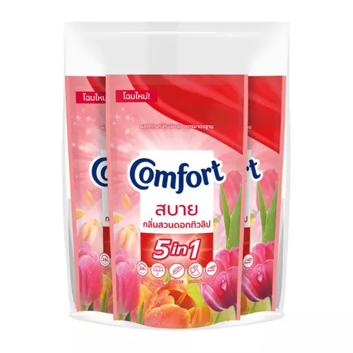 คอมฟอร์ท น้ํายาปรับผ้านุ่ม สูตรมาตรฐาน สีแดง 500 มล. x 3 147220
