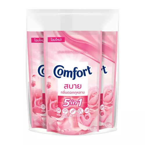 คอมฟอร์ท น้ํายาปรับผ้านุ่ม สีชมพู 500 มล. x 3 107289