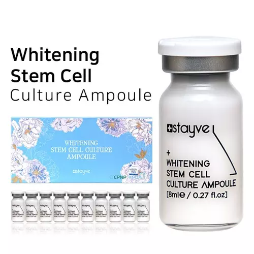 STAYVE Whitening Stem Cell Culture Ampule 8ml **พร้อมส่งทันที!! ของแท้100% นำเข้าจากเกาหลี ** ยกกล่อง 10 ขวด