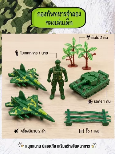 ของเล่นทหารจำลอง ทหารพร้อมเครื่องบินรบ และรถถัง ของเล่นเด็กราคาถูก ทหารของเล่นเด็ก หุ่นทหารของเล่น รถถังจำลอง เครื่องบินของเล่น