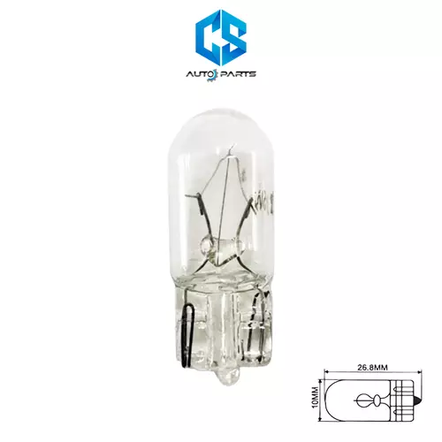 OSWA T10 12V 5W หลอดเสียบหน้าปัด หลอดไฟท้าย หลอดไฟเบรค (1หลอด)
