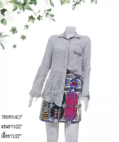 เสื้อแขนยาวแฟชั่นผู้หญิงมือสอง